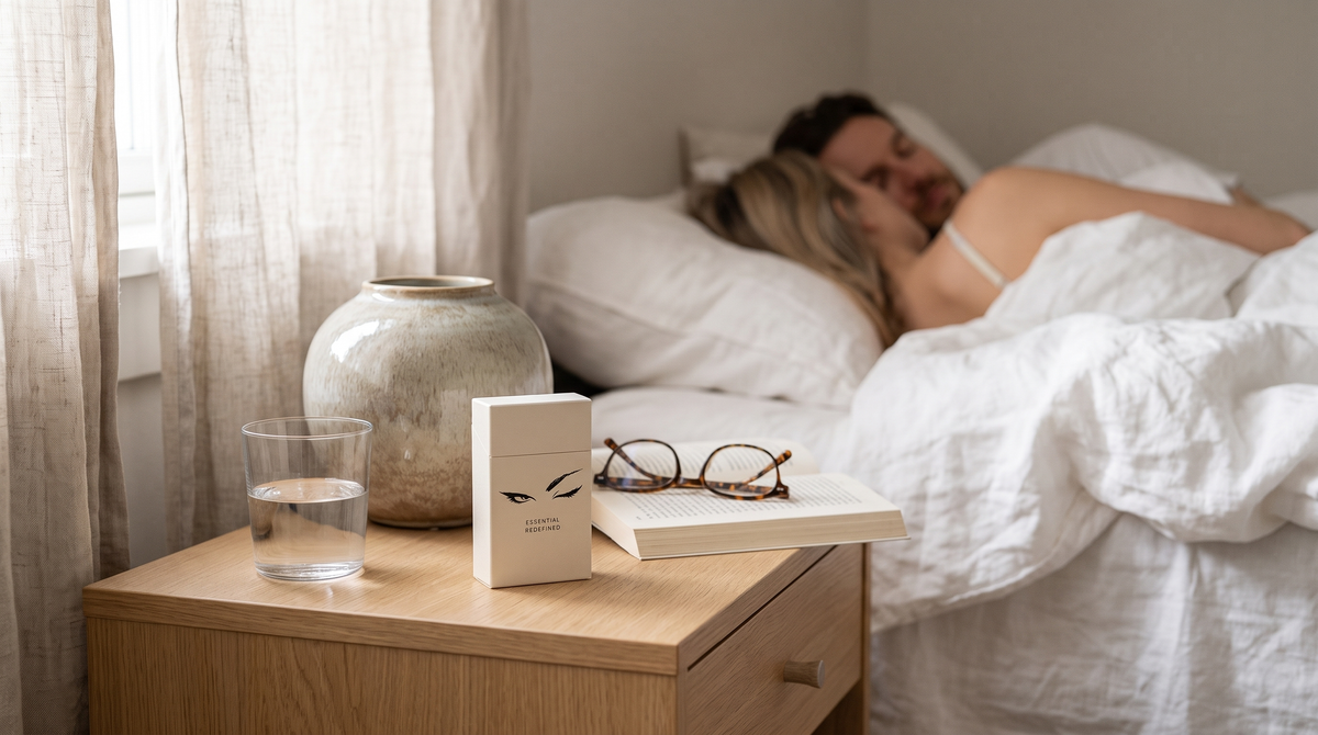SixtyNine box on a bedside table